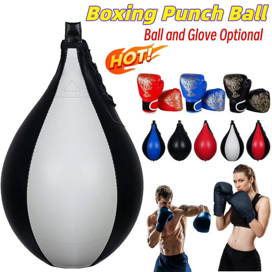 Boxing Speed Ball Hanging Punching Bag PU Leather Boxing Reflex Ball Stress Relief Boxing Striking Bag Boxing Equipment - NovaGadget