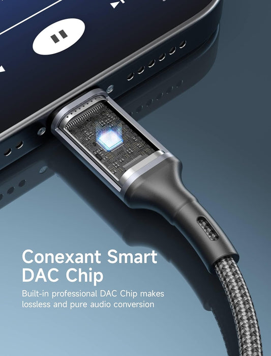 USB C to 3.5Mm Audio Aux Jack Cable 3.3Ft, USB Type C to 3.5Mm Headphone Stereo Car Cord Compatible with Iphone 17 16 15 Pro Max Iphone Air, Samsung Galaxy S24 S23 S22 Ultra, Ipad Pro, Pixel 9/8