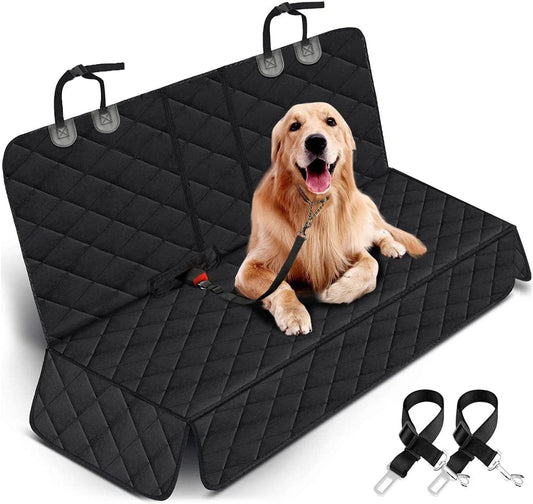 Dog Car Seat Cover, Back Seat Cover for Dogs Pet Car Seat Protector Waterproof Bench Car Seat Cover, Non - Slip Reat Seat Cover Fits Middle Armrest for Most Cars Trucks Suvs - Black - NovaGadget