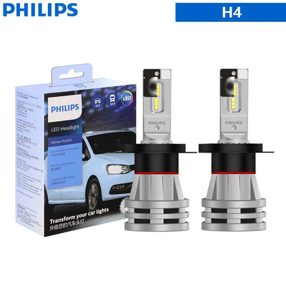Philips LED H1 H3 H4 H7 H11 Ultinon Pro3101 12V/24V 6000K Bright White HB3 9005 HB4 9006 HIR2 9012 Auto Headlight LED Lamps, 2X - NovaGadget