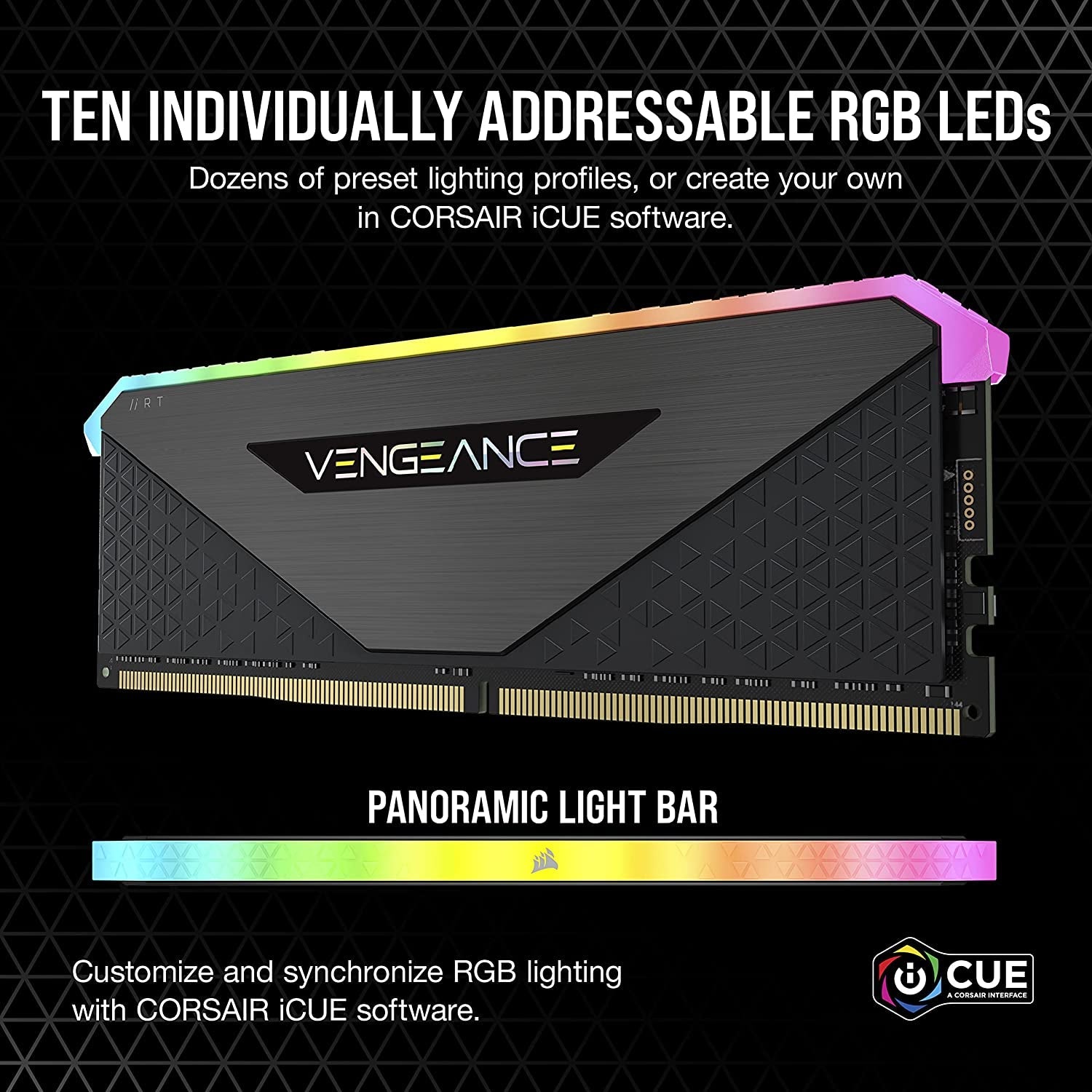 Vengeance RGB RT 32GB (2X16Gb) DDR4 3600 (PC4 - 28800) C18 1.35V Desktop Memory - NovaGadget